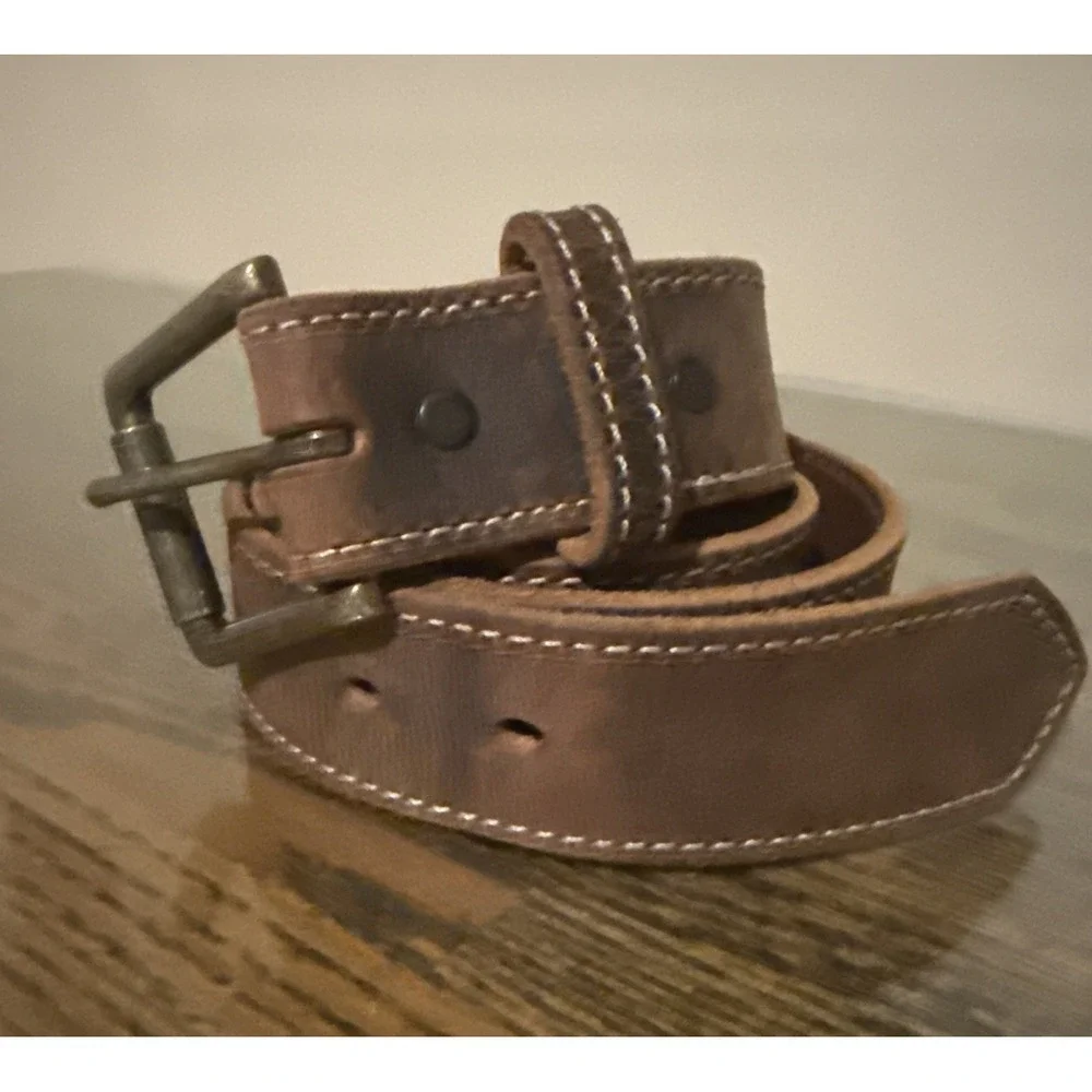 Bullhide Brown Ginger Rich Leather Belt 1.5